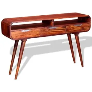 Konzolový stolek z masivního sheeshamu 120x30x75 cm