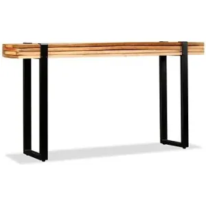 Odkládací stolek, délkově nastavitelný, recyklované dřevo