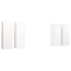 SHUMEE 4 ks bílá 30,5 × 30 × 90 cm