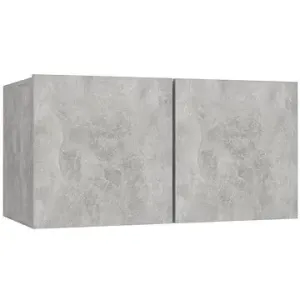 SHUMEE závěsná betonově šedá, 60 × 30 × 30 cm