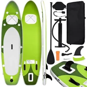 SHUMEE Nafukovací SUP paddleboard a příslušenství 330 × 76 × 10 cm, zelený