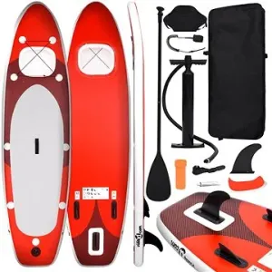 SHUMEE Nafukovací SUP paddleboard a příslušenství červený 330 × 76 × 10 cm