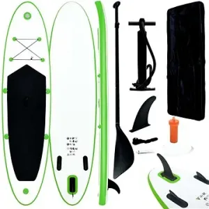 SHUMEE Nafukovací SUP paddleboard zeleno-bílý 390