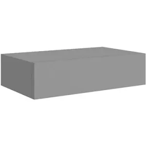 Shumee nástěnná se zásuvkou šedá 40×23,5×10 cm MDF, 330245