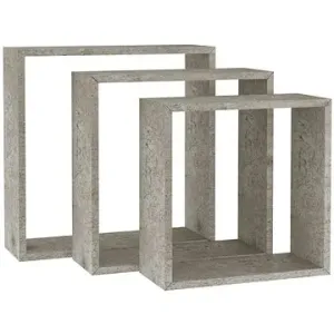 Shumee Nástěnné kostky 3 ks betonově šedá , 326721