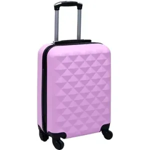 Shumee Skořepinový kufr na kolečkách, S, ABS, růžový