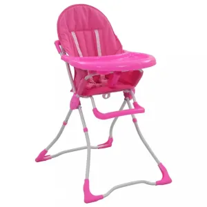 Dětská jídelní židlička Dekorhome Růžová #93929