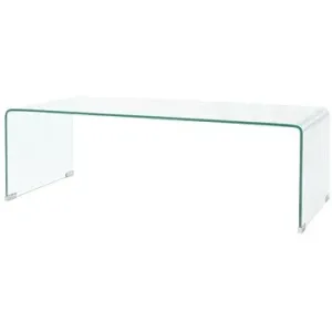 Konferenční stolek tvrzené sklo 100x48x33 cm čiré