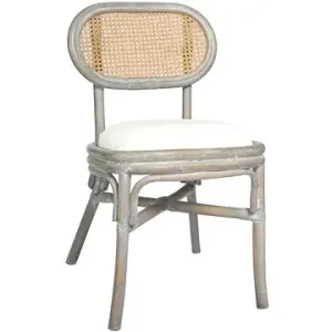 Jídelní židle 2 ks šedé plátno