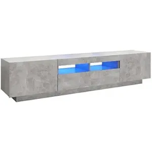 SHUMEE s LED osvětlením betonově šedý 180 × 35 × 40 cm
