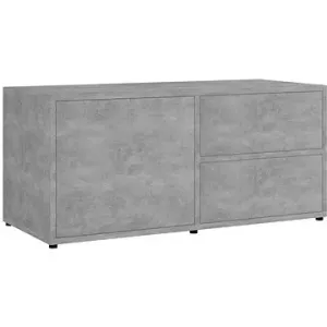 TV stolek betonově šedý 80x34x36 cm dřevotříska