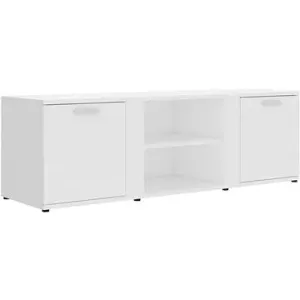 TV stolek bílý 120x34x37 cm dřevotříska #5464586