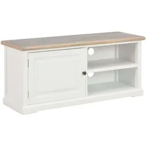 TV stolek bílý 90x30x40 cm dřevo