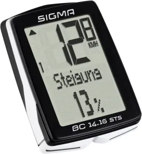 Bezdrátový cyklopočítač Sigma BC 14.16 ALTI STS CAD, kódovaný přenos, se senzorem kola, se senzorem šlapání