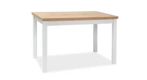 Signal Jídelní stůl ADAM | 100 x 60 cm Barva: dub lancelot / bílý mat #3721288