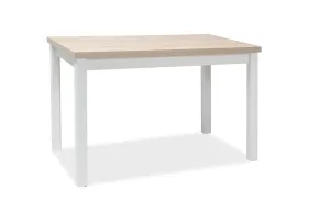 Signal Jídelní stůl ADAM | 100 x 60 cm Barva: dub sonoma / bílý mat #3721285