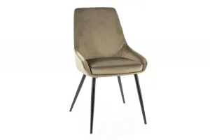 Jídelní židle COBE VELVET Signal Šedozelená #5212101