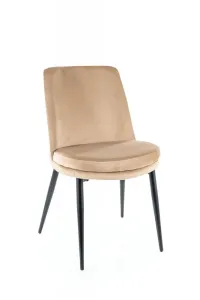 Jídelní židle KAYLA VELVET Signal Béžová #5212031