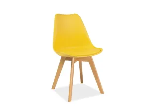 Jídelní židle KRIS buk Signal Žlutá #5211740