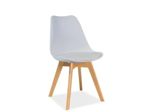 Jídelní židle KRIS dub Signal Bílá #5565014