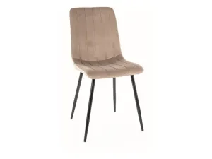 Signal Jídelní židle ALAN Velvet Barva: Tmavobéžová / Bluvel 40 #4648838