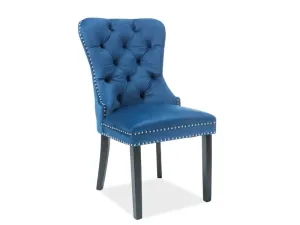 Signal Jídelní židle AUGUST | Velvet Barva: Modrá / Bluvel 86 #2605914