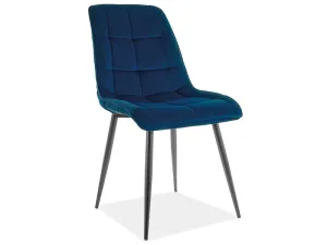 Signal Jídelní židle CHIC Matt Velvet Barva: Modrá / velvet 79 #2605936
