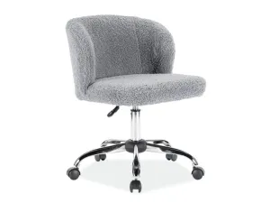 Signal Kancelářská židle Dolly šedá z ovčí vlny