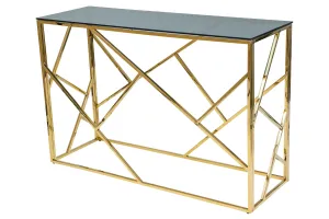 Signal Příruční stolek ESCADA C | kouřové sklo / zlatá #1251267