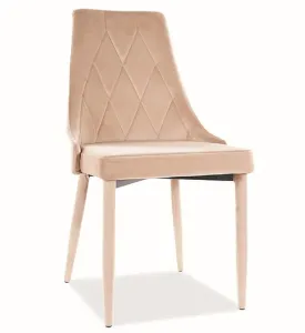 Signal Jídelní židle TRIX Velvet Barva: Béžová / Bluvel 28 #3721343
