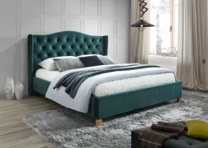 Signal Manželská postel ASPEN Velvet | 140 x 200 cm Barva: Zelená / Bluvel 78