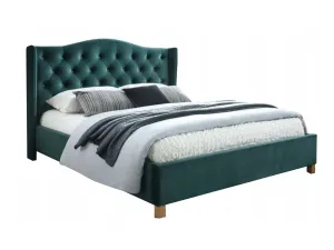Signal Manželská postel ASPEN Velvet | 180 x 200 cm SIGNAL - ložnicový nábytek: Zelená / Bluvel 78 #2605270