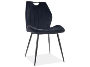 Signal Jídelní židle ARCO | Velvet Barva: Černá / Bluvel 19 #3657857