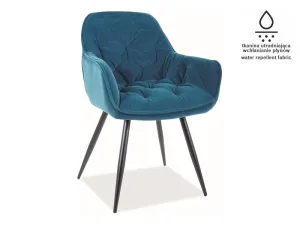 Signal Jídelní židle CHERRY MATT VELVET Barva: Tyrkysová / velvet 77