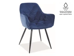 Signal Jídelní židle CHERRY MATT VELVET Barva: Modrá / velvet 79 #2605924