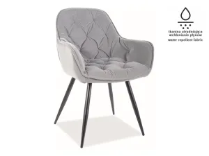 Signal Jídelní židle CHERRY MATT VELVET Barva: Sivá / Velvet 85 #2605925