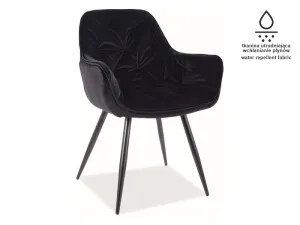 Signal Jídelní židle CHERRY MATT VELVET Barva: Černá / velvet 99 #2605926