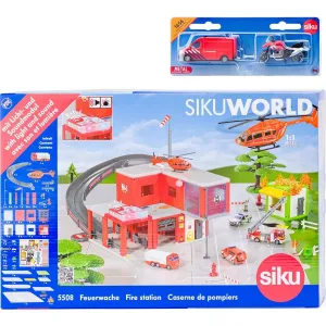 SIKU World 55081656 požární stanice s hasičským autem