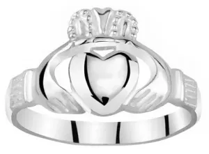 Silvego Dámský celostříbrný prsten Claddagh ZTR96391 56 mm