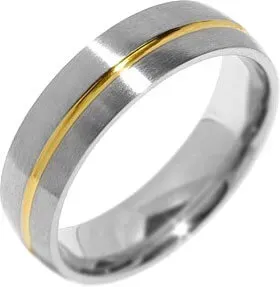 Silvego Snubní ocelový prsten pro muže PARIS RRC2048-M 70 mm