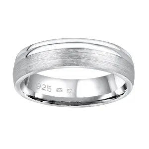 Silvego Snubní stříbrný prsten Amora pro muže i ženy QRALP130M 58 mm #4572651