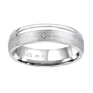Silvego Snubní stříbrný prsten Amora pro ženy QRALP130W 49 mm #3657393