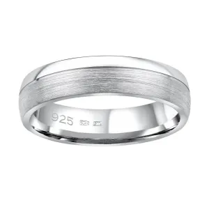 Silvego Snubní stříbrný prsten Paradise pro muže i ženy QRGN23M 50 mm #4572663