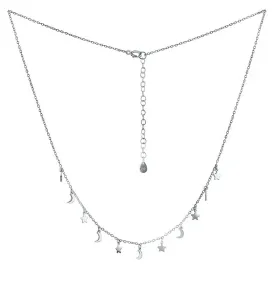 Silvego Stříbrný náhrdelník s ozdobami Midnight Sky MSS031N #3855677