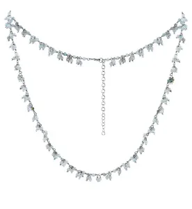Silvego Stříbrný náhrdelník s pravým Akvamarínem Bern INS1015NAQ #3855668