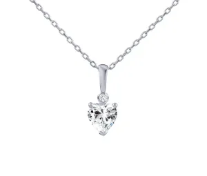 Silvego Stříbrný náhrdelník srdce Aris s Brilliance Zirconia PRGPHP0001NW #5799121