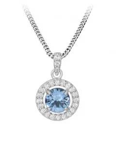 Silver Cat Elegantní stříbrný náhrdelník se zirkony SC489 (řetízek, přívěsek) #4967137