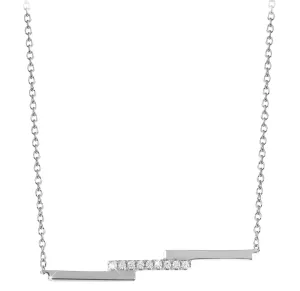 Silver Cat Jemný stříbrný náhrdelník se zirkony SC328