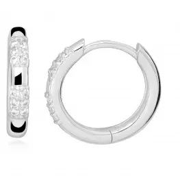 Silver Cat Minimalistické stříbrné náušnice s kubickými zirkony SC511 #4967048