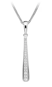Silver Cat Nadčasový stříbrný náhrdelník se zirkony SC499 (řetízek, přívěsek) #4967067